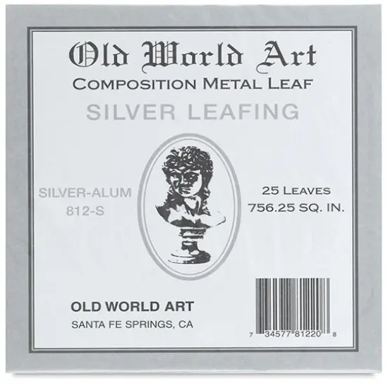 Old World Art Leaf - 25 Sheets, Silver {2}