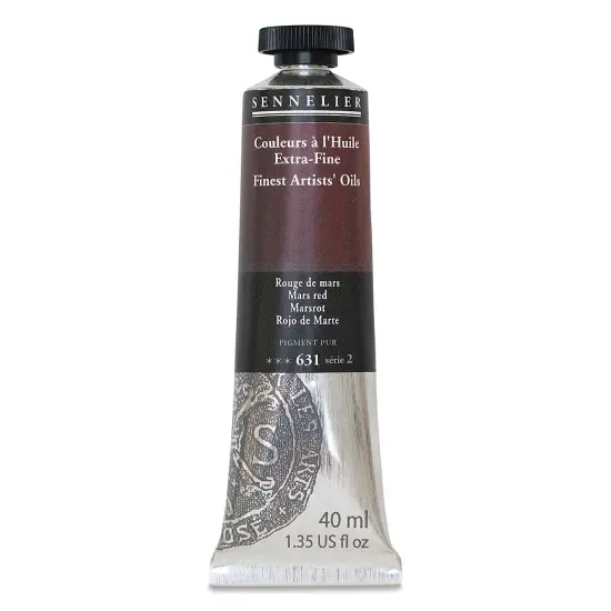 Sennelier Artists' Extra Fine Oil Paint - Mars Red, 40 ml tube {2}