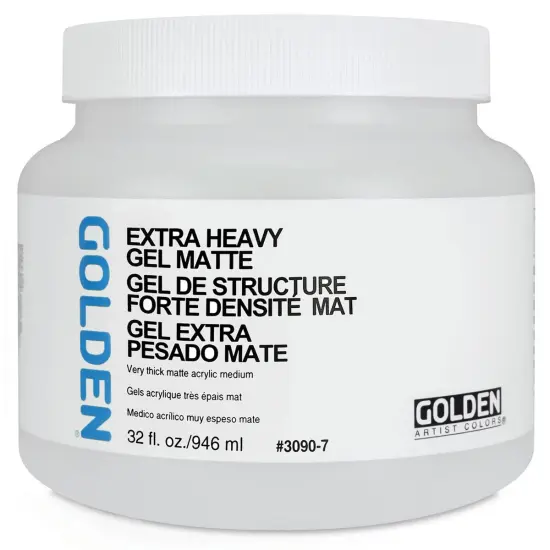 Golden Extra Heavy Acrylic Gel Medium - Matte, 32 oz jar {2}