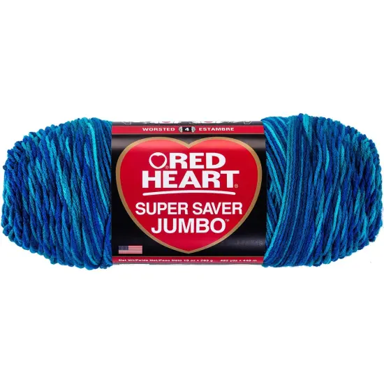 Multipack of 4 - Red Heart Super Saver Jumbo Yarn-Macaw {2}