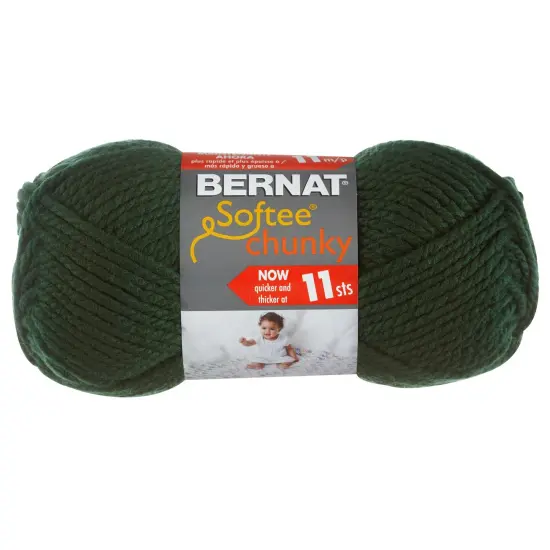 Multipack of 6 - Bernat Softee Chunky Yarn-Dark Green {2}