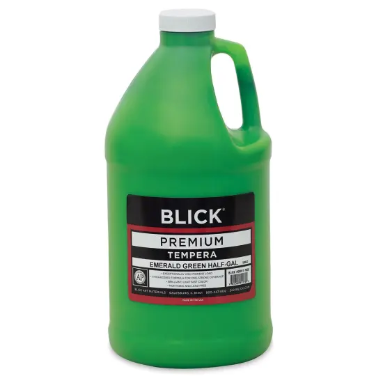 Blick Premium Grade Tempera - Emerald Green, Half Gallon {2}