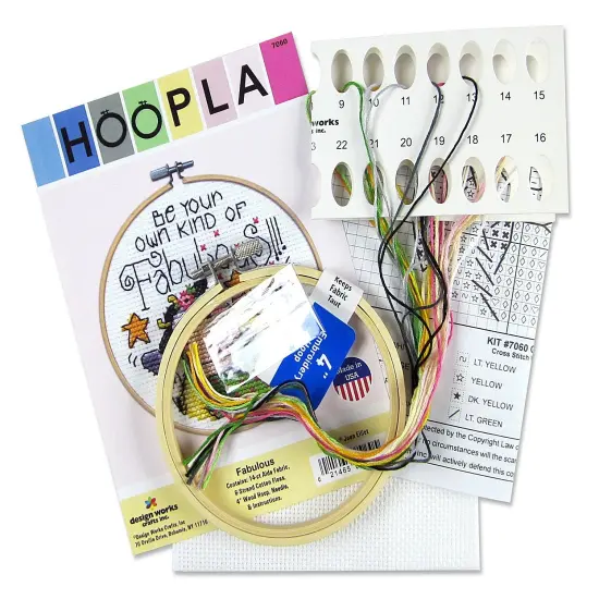 Design Works Counted Cross Stitch Kit 4" Round-Fabulous {3}