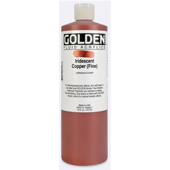 Golden Fluid Acrylics - Iridescent Copper (Fine), 16 ozbottle {1}