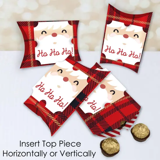 Big Dot of Happiness Jolly Santa Claus - Favor Gift Boxes - Christmas Party Large Pillow Boxes - Set of 12 {4}