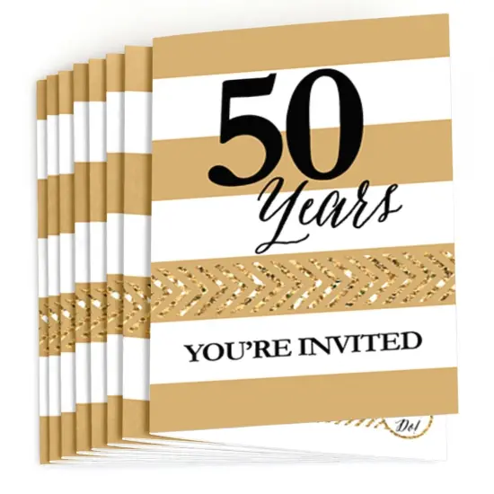 Big Dot of Happiness We Still Do - 50th Wedding Anniversary - Fill In Anniversary Party Invitations (8 count) {3}