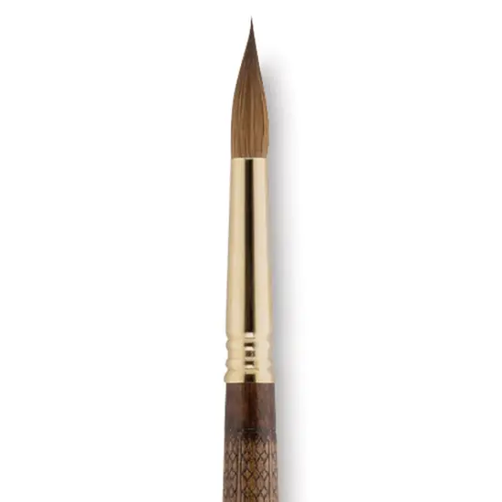 Escoda Reserva Kolinsky-Tajmyr Sable Brush - Round, Long Handle, Size 14 {1}