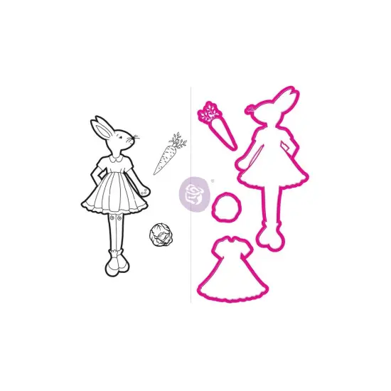 Prima Marketing Inc Jn Doll Stamp & Dies - Bunny 655350912192 {1}