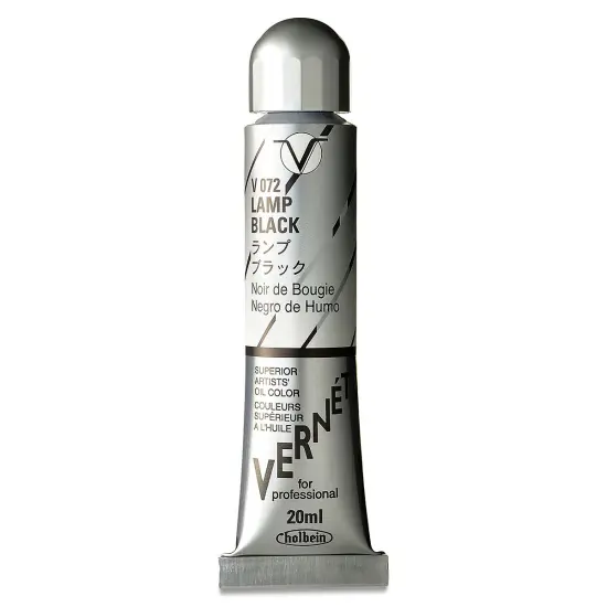 Holbein Vern&eacute;t Superior Artists' Oil Color - Lamp Black, 20 ml tube {2}