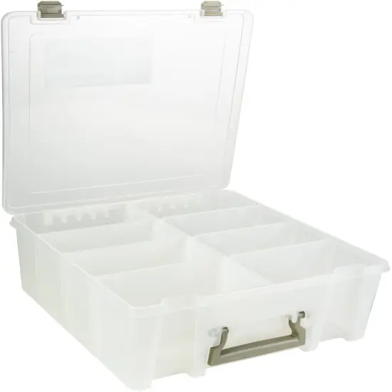 ArtBin Super Satchel Double Deep-15.25"X14"X6.25" Translucent {2}