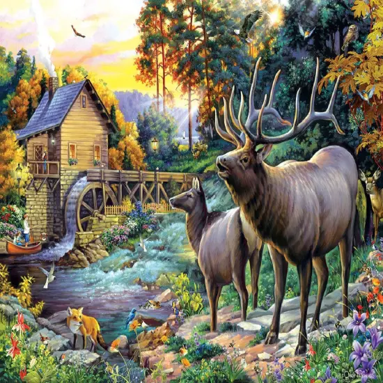 Sunsout At the Mill 1000 pc Jigsaw Puzzle 61915 {1}