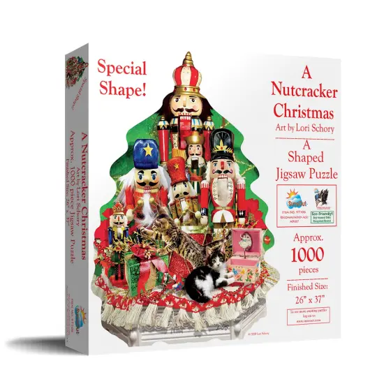 Sunsout A Nutcracker Christmas 1000 pc Special Shape Christmas Jigsaw Puzzle 97106 {3}