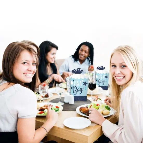 Big Dot of Happiness It's a Boy - Table Decorations - Blue Baby Shower Fold and Flare Centerpieces - 10 Count {7}