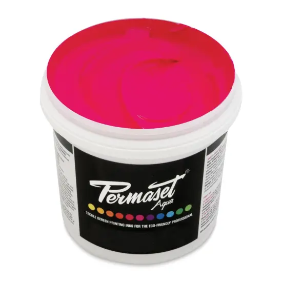 Permaset Aqua Fabric Ink - Glow Pink, Liter {1}