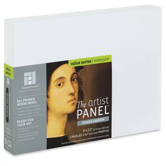 Ampersand Value Series Artist Panel - Smooth, 9" x 12", 1-1/2" Cradle {1}