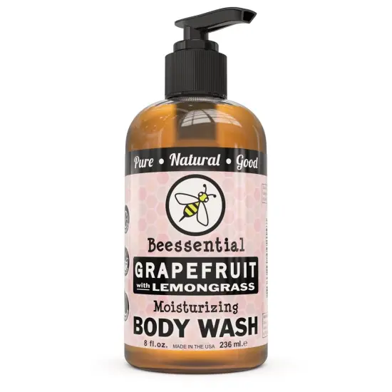 Beessential Natural Body Wash - Grapefruit with Lemongrass, 8 ounces {1}