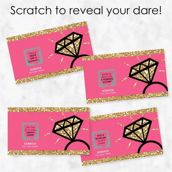 Big Dot of Happiness Girls Night Out - Bachelorette Party Game Scratch Off Dare Cards - 22 Count {4}