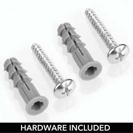 mDesign Steel Wall Mount Towel Rack Holder Organizer with Storage Shelf {3}