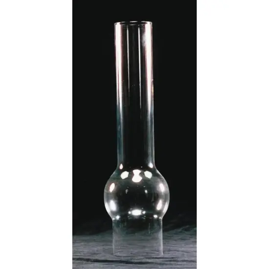 Clear Glass Lamp Chimney, Replacement Hurricane Globe Measures 2 5/8 Inch Diameter Base x 12 Inches High for Oil or Kerosene Lanterns, Matador {3}