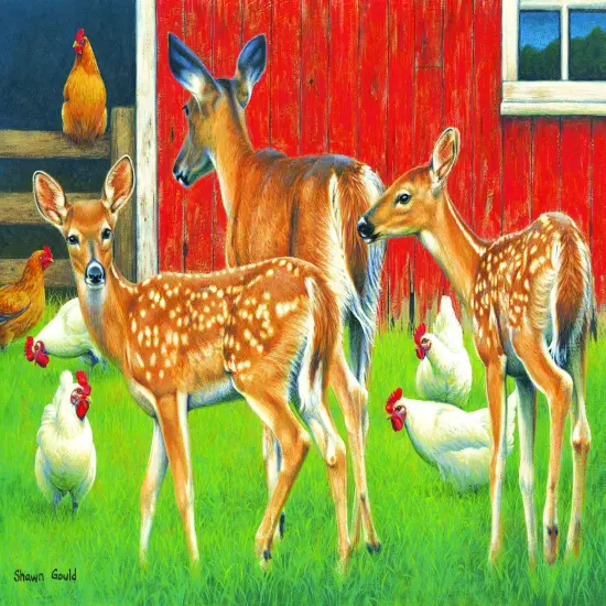 Sunsout Polka Dot Twins 300 pc Jigsaw Puzzle 44862 {1}