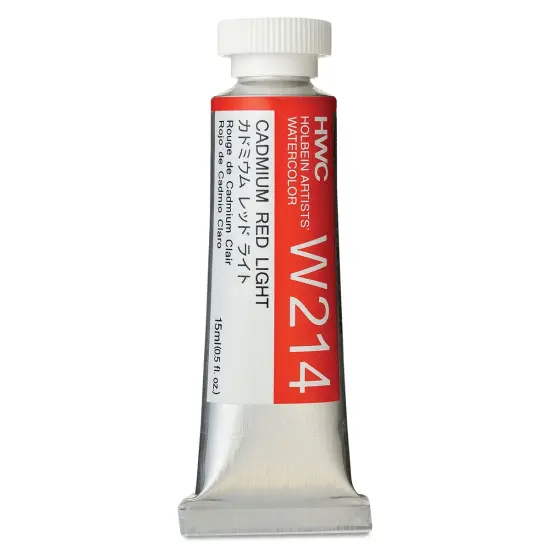 Holbein Artists' Watercolor - Cadmium Red Light, 15 ml tube {1}