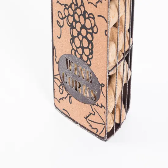 Vintage Metal Bottle Shaped Wine Cork Holder {5}
