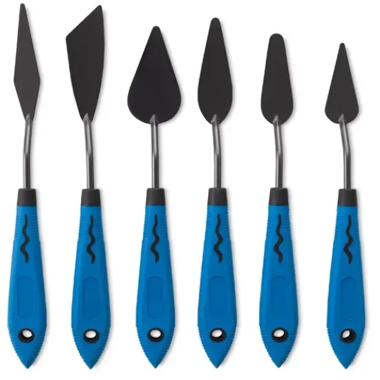 Blick Comfort Grip Palette Knives by RGM - Traditional, Set of 6 {2}