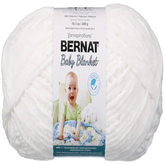 Multipack of 24 - Bernat Baby Blanket Big Ball Yarn-White {6}