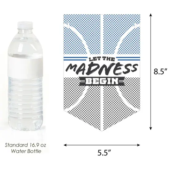 Big Dot of Happiness Blue Basketball - Let The Madness Begin - College Basketball Party Bunting Banner - Party Decorations - Let The Madness Begin {3}