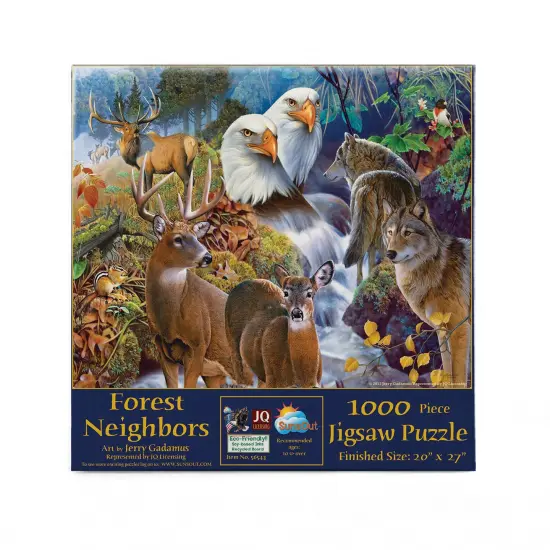 Sunsout Forest Neighbors 1000 pc Jigsaw Puzzle 56543 {4}