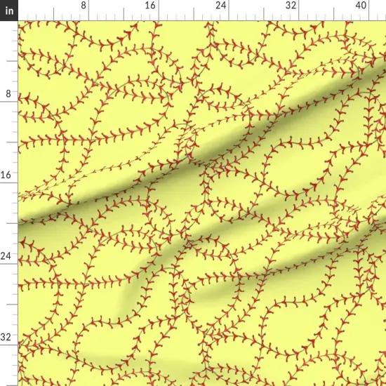 Various Fabrics by the Yard or Fat Quarter Softball Girls Sports Abstract Custom Printed Fabric by Spoonflower {1}