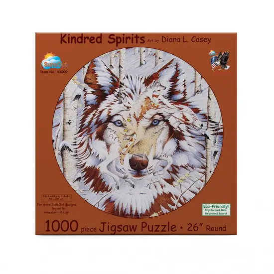 Sunsout Kindred Spirits 1000 pc Round Jigsaw Puzzle 43009 {4}