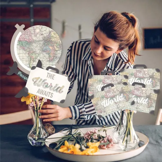 Big Dot of Happiness World Awaits - Travel Themed Party Centerpiece Sticks - Showstopper Table Toppers - 35 Pieces {4}