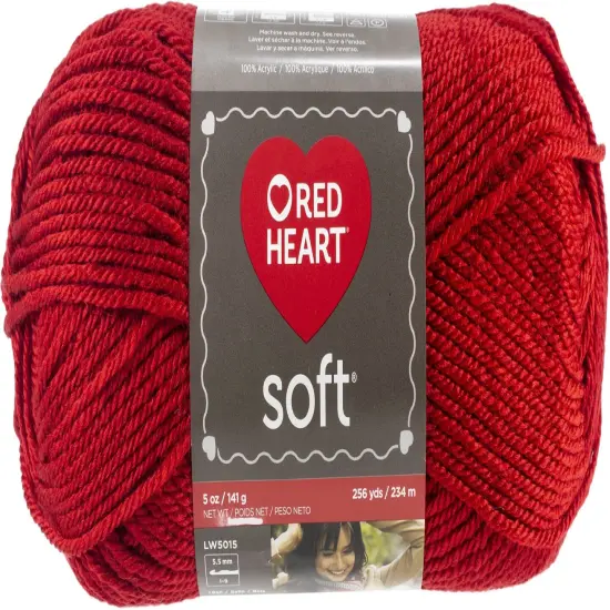 Multipack of 24 - Red Heart Soft Yarn-Really Red {2}