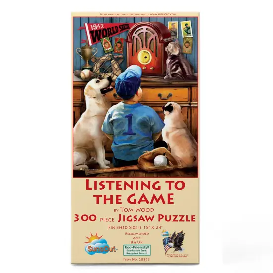 Sunsout Listening to the Game 300 pc Jigsaw Puzzle 28853 {4}