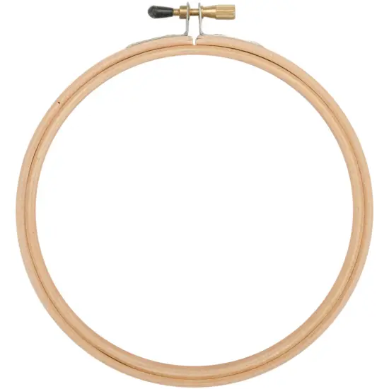 Frank A. Edmunds Wood Embroidery Hoop W/Round Edges 4"-Natural {1}