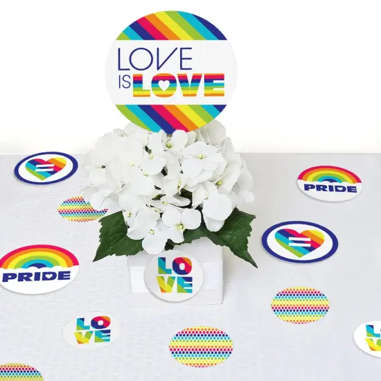Big Dot of Happiness Love is Love - Pride - Rainbow Party Giant Circle Confetti - Party Decorations - Large Confetti 27 Count {7}