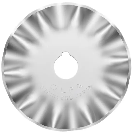 OLFA Decorative Edge Rotary Blade 45mm-Wave {2}