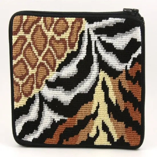 Cosmetic Purse - Animal Skins - Needlepoint Kit Multicolor {1}