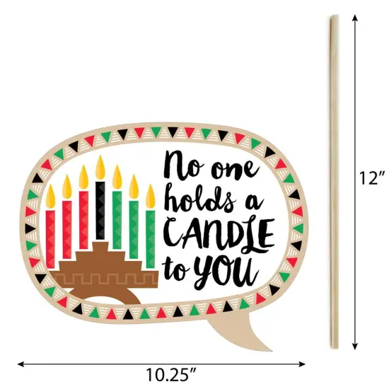 Big Dot of Happiness Funny Happy Kwanzaa - Party Photo Booth Props Kit - 10 Piece {6}