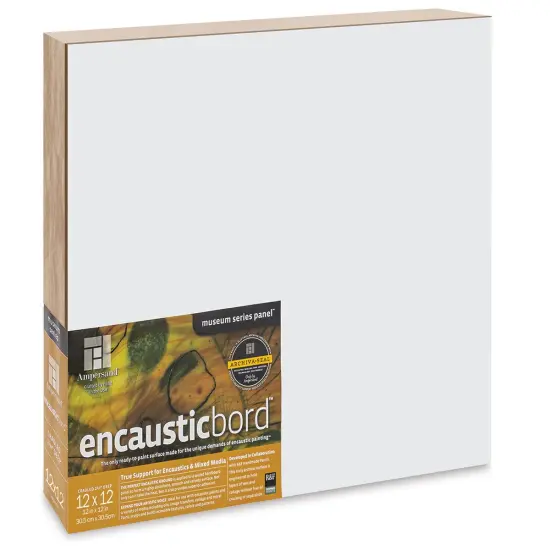Ampersand Encausticbord - 12" x 12" x 2-1/8", Cradled {1}