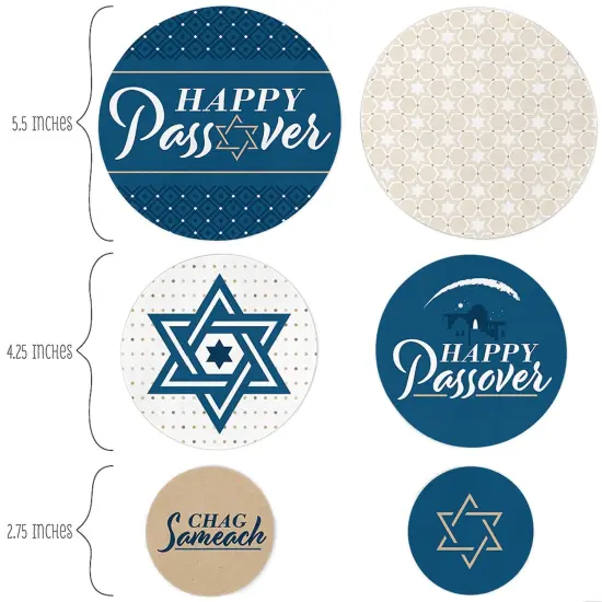 Big Dot of Happiness Happy Passover - Pesach Jewish Holiday Party Giant Circle Confetti - Party Decorations - Large Confetti 27 Count {3}