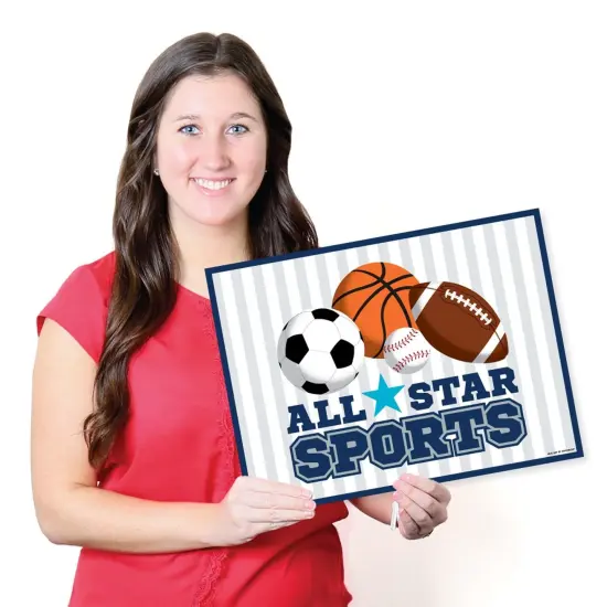 Big Dot of Happiness Go, Fight, Win - Sports - Party Table Decorations - Baby Shower or Birthday Party Placemats - Set of 16 {7}