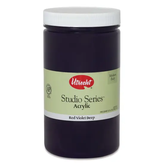 Utrecht Studio Series Acrylic Paint - Red Violet Deep, Quart {1}