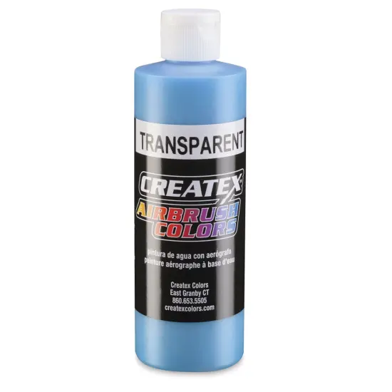 Createx Airbrush Color - 8 oz, Transparent Maui Blue {1}