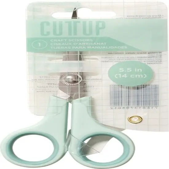 Cutup Fine Tip Craft Scissors 5.5"-Mint {1}