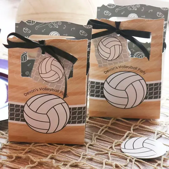 Big Dot of Happiness Bump, Set, Spike - Volleyball - Baby Shower or Birthday Party Favor Boxes - Set of 12 {3}