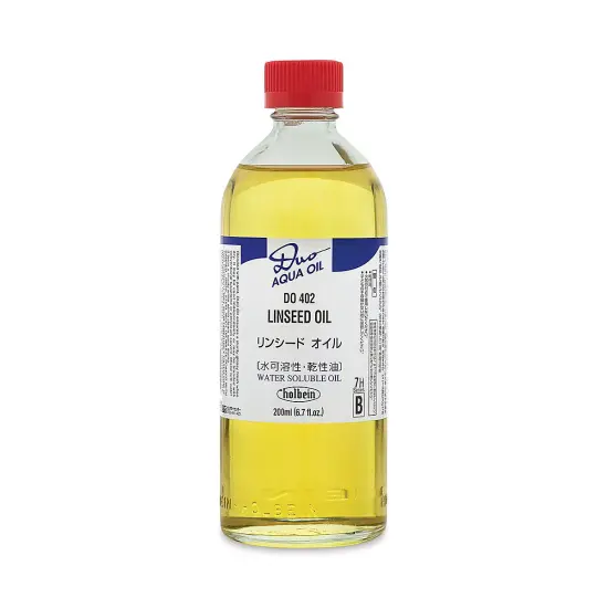 Holbein Duo Aqua Linseed Oil - 200 ml bottle {1}