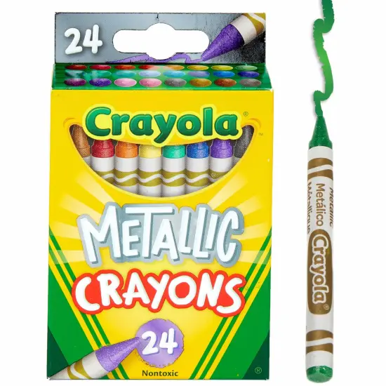 Crayola Crayons-Metallic 24/Pkg {6}