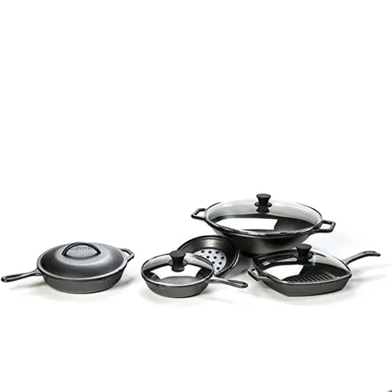 Lodge GL8 Tempered Clear Glass Lid Fits 8 Inch Cast Iron Skillets Serving Pots {5}